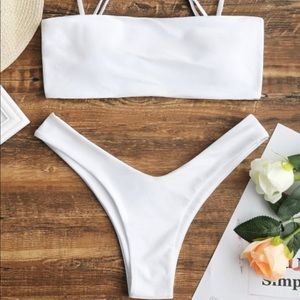 Zaful High Cut Cami Bikini Set